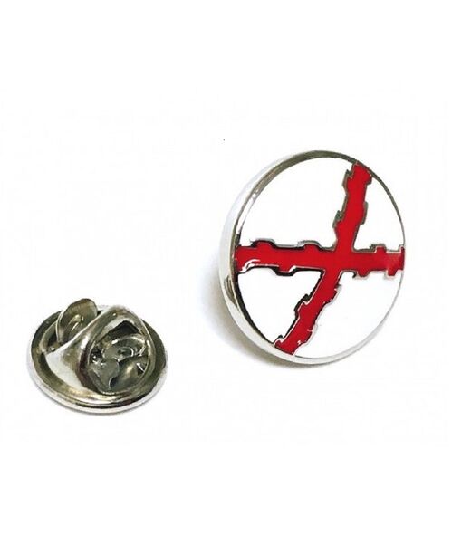 Pin Cruz de Borgoña Redondo Esmaltado