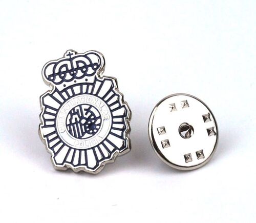 Pin Policia Nacional Plateado