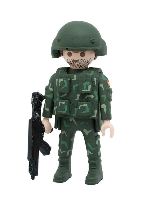 Playmobil Soldado Boscoso Casco Hombre