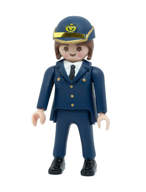 Playmobil Oficial Ejercito Tierra Gala Azul Mujer
