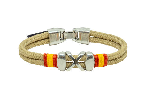 Pulsera Nautica Hole Beige