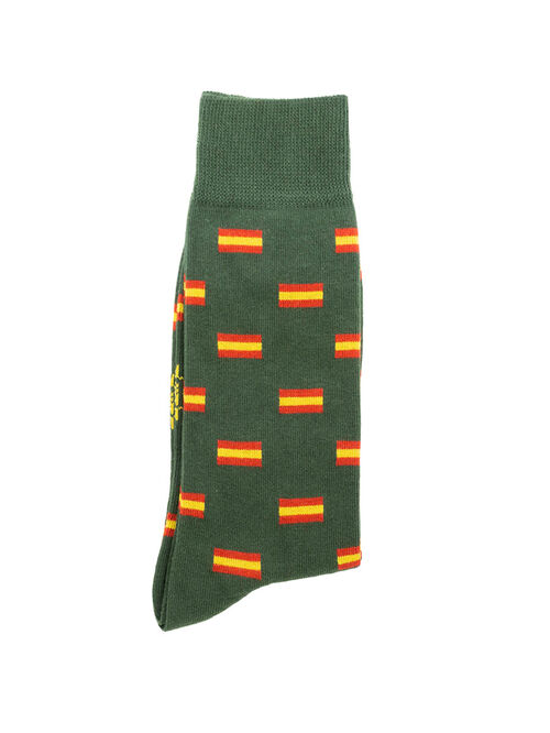 Calcetin Bandera España Kaki